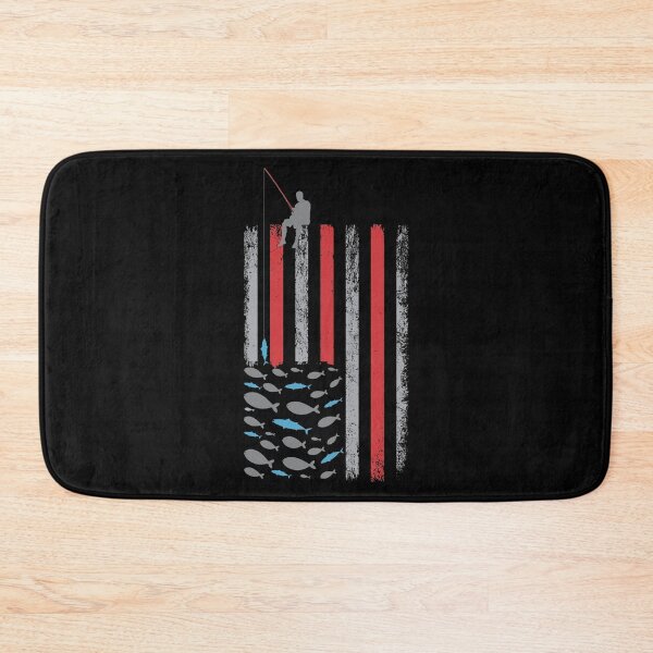Item preview, American Flag Fishing, Grunge and Eroded US Flag For Patriotic Fishing Dad designed and sold by trendyshopy.