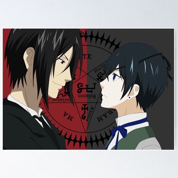 Big Poster Anime Black Butler Kuroshitsuji LO12 90x60 cm