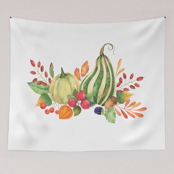 Item preview, Green Pumpkin and barries  designed and sold by Designhub14.