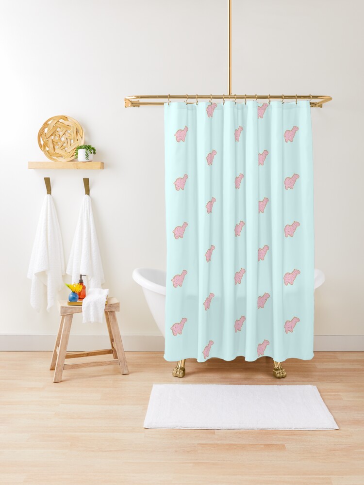 animal crackers shower curtain