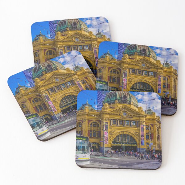 Item preview, The Cyclist at Flinders Street Station designed and sold by Steven Jodoin.