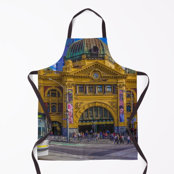 Item preview, The Cyclist at Flinders Street Station designed and sold by Steven Jodoin.