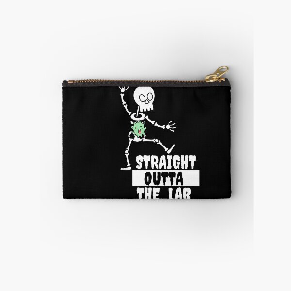 Item preview, MEDICAL LAB TECH HALLOWEEN BACTERIA SKELETON "STRAIGHT OUTTA THE LAB" FUNNY designed and sold by Hippiesole.