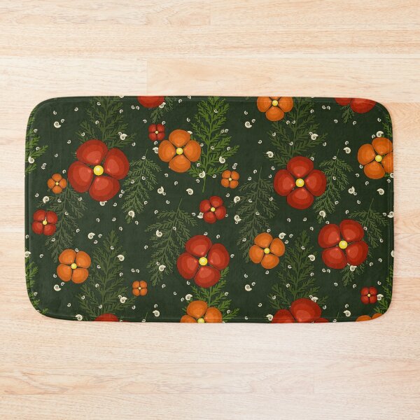 Item preview, Dark Green Paleontology Pattern - clams, ammonites, and ferns designed and sold by kelseywinsor.