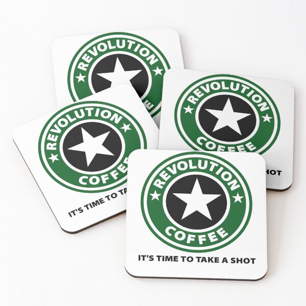 Item preview, Hamilton Revolution Coffee Time to Take a Shot  designed and sold by Rocket Fox.
