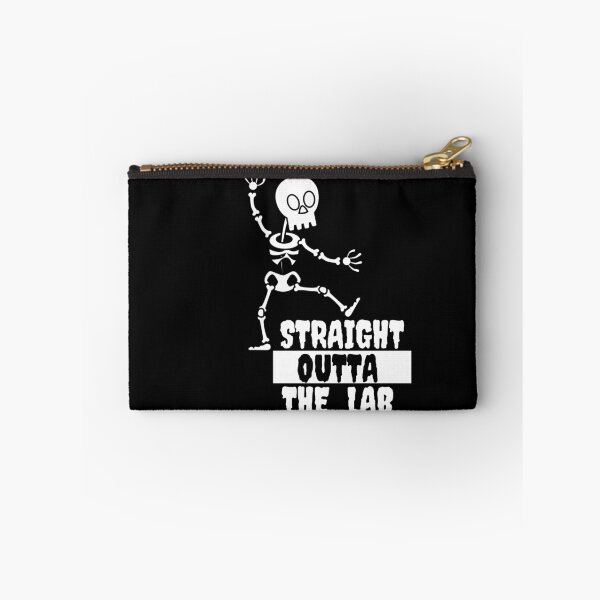 Item preview, MEDICAL LABORATORY SCIENTIST HALLOWEEN SKELETON "STRAIGHT OUTTA THE LAB" FUNNY designed and sold by Hippiesole.