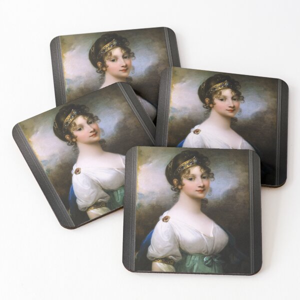Item preview, Portrait of Louise of Mecklenburg-Strelitz, Queen of Prussia by Josef Grassi Classical Fine Art Old Masters Reproduction designed and sold by Xzendor7 Digital Art Creations.