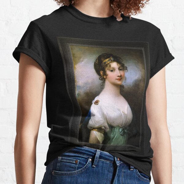 Portrait of Louise of Mecklenburg-Strelitz, Queen of Prussia by Josef Grassi Classical Fine Art Old Masters Reproduction Classic T-Shirt