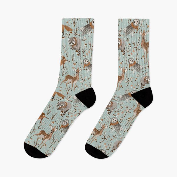 Item preview, Winter woodland - azure designed and sold by Petit Faon Prints.