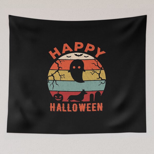 Item preview, Welsh Corgi Happy Halloween designed and sold by artworkbyrihen.