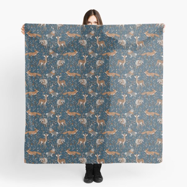 Item preview,  Winter woodland - navy designed and sold by Petit Faon Prints.