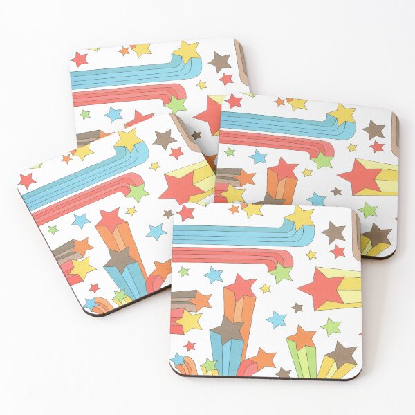 Item preview, 70s Stars - Pop Art Rainbow Pattern designed and sold by elevens.