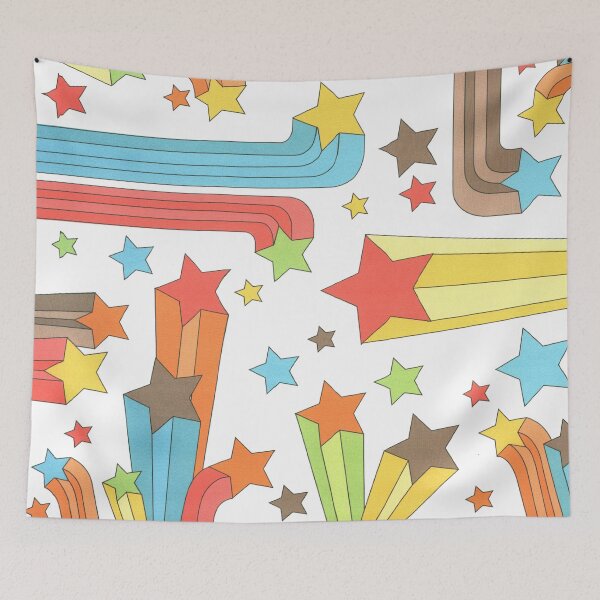 Item preview, 70s Stars - Pop Art Rainbow Pattern designed and sold by elevens.