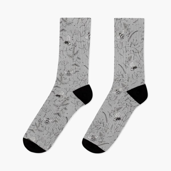 Item preview, Bees - grey designed and sold by Petit Faon Prints.