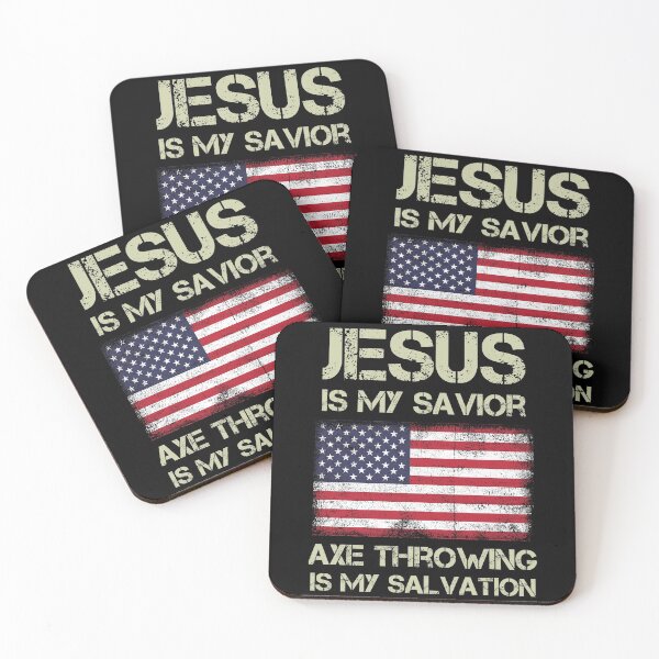 Item preview, Jesus Is My Savior Axe Throwing Is My Salvation designed and sold by funnierthanthou.
