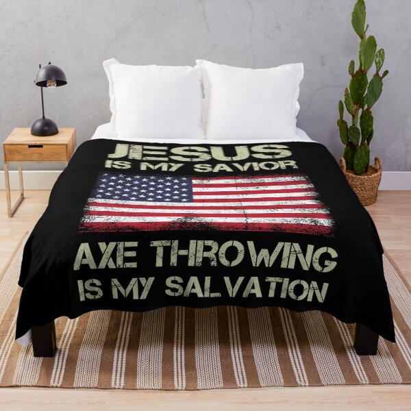 Item preview, Jesus Is My Savior Axe Throwing Is My Salvation designed and sold by funnierthanthou.