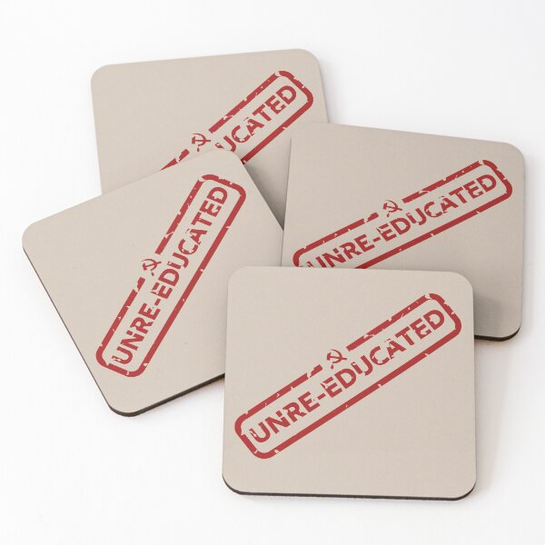 Item preview, Stamped Unre-educated - Thought Criminal designed and sold by SolarCross.
