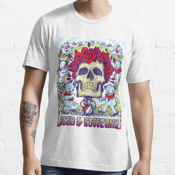 Bertha Skull and Roses T-Shirt Charcoal Heather / S