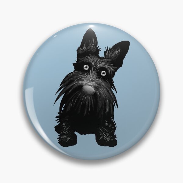 Item preview, Cute Scotty Scottie Dog - Blue designed and sold by VicEllisArt.