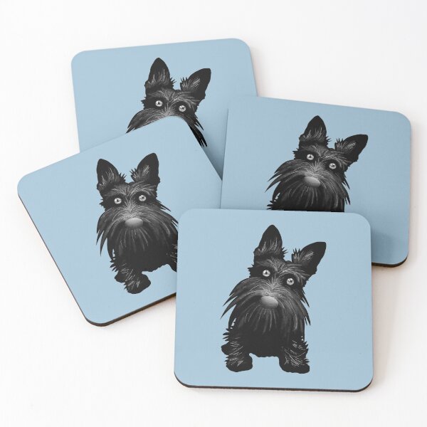 Item preview, Cute Scotty Scottie Dog - Blue designed and sold by VicEllisArt.