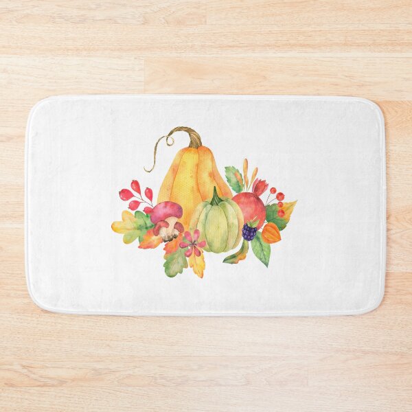 Item preview, Orange Pumpkin and mushrooms designed and sold by Designhub14.