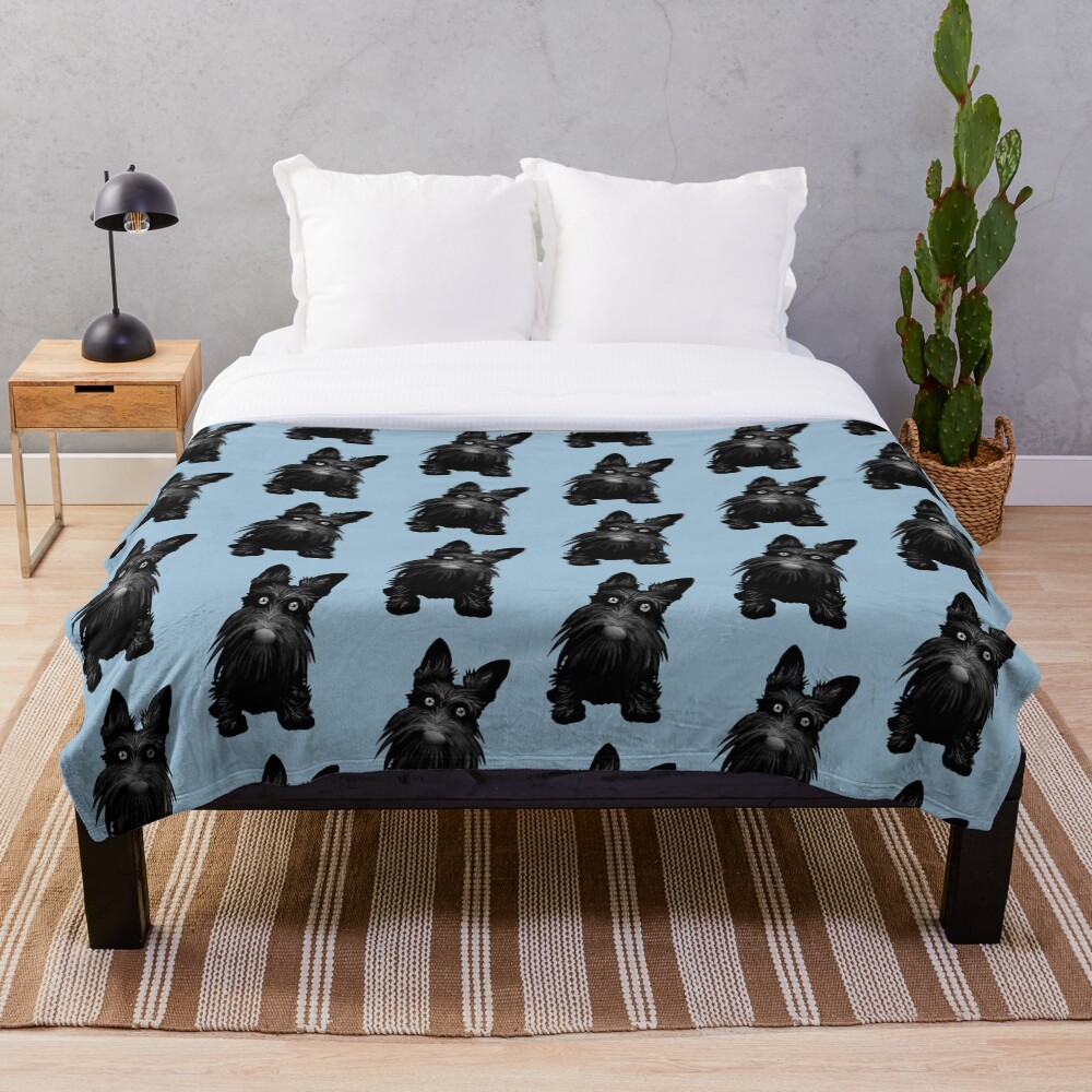 scottie dog throw blanket