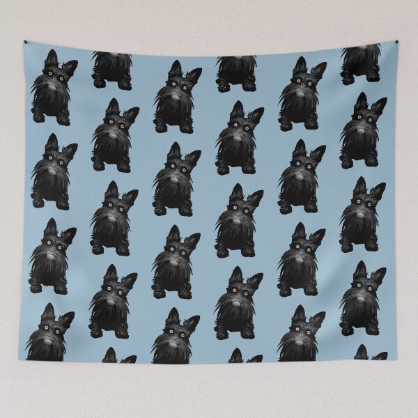 Item preview, Cute Scotty Scottie Dog - Blue designed and sold by VicEllisArt.