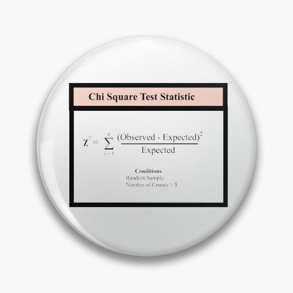 Item preview, Chi Square Test Statistic:  The Statistics Matrix at  Redbubble designed and sold by Mark Stansberry.