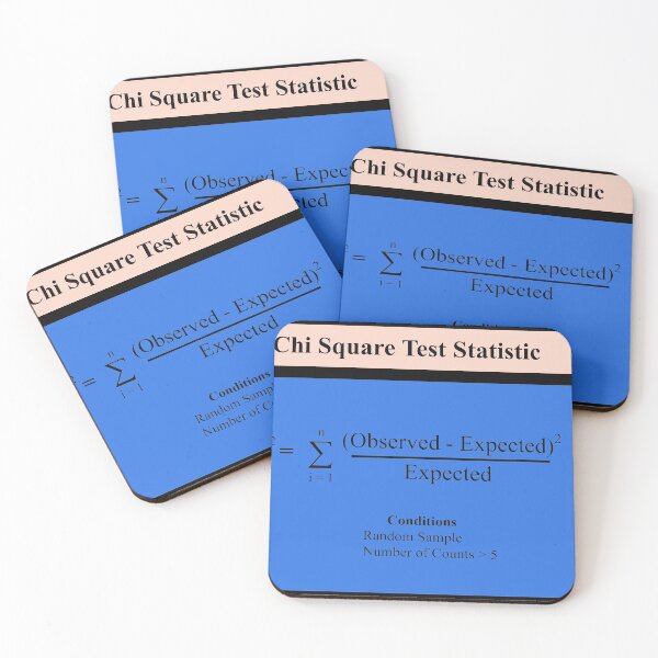 Item preview, Chi Square Test Statistic:  The Statistics Matrix at  Redbubble designed and sold by Mark Stansberry.