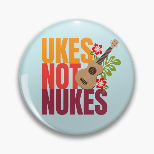 Item preview, Ukes not nukes for ukelele lovers designed and sold by dana-mie.