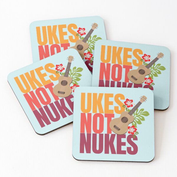 Item preview, Ukes not nukes for ukelele lovers designed and sold by dana-mie.