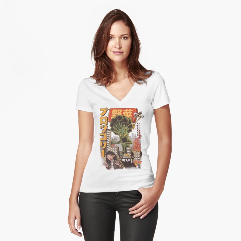 Item preview, Fitted V-Neck T-Shirt designed and sold by ilustrata.