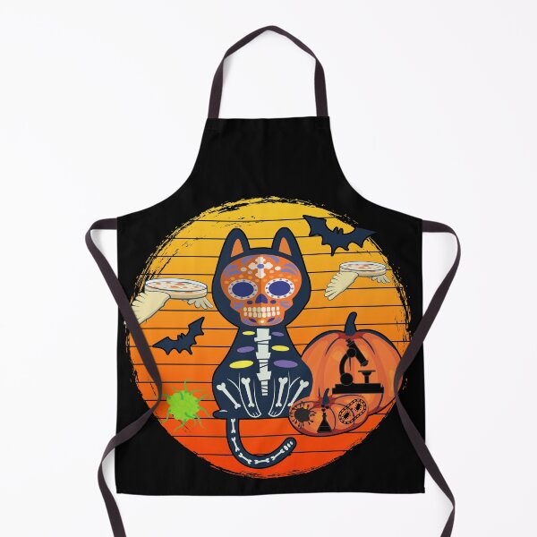 Item preview, MEDICAL LABORATORY SCIENTIST BLACK SUGAR SKULL CAT BONES HALLOWEEN LABLIFE designed and sold by Hippiesole.