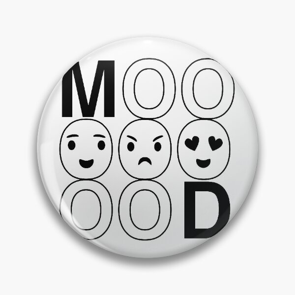 Item preview, Mood word with emoji typography design designed and sold by Kvyom.