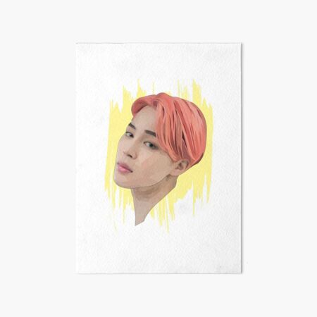 BTS Jimin FACE Digital Painting Art Board Print for Sale by dominikamills