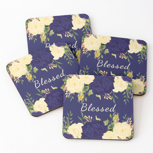 Item preview, Blessed Blue and Cream Flowers designed and sold by GODS4US.