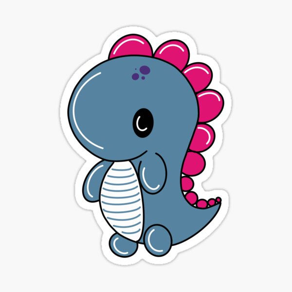 Dino Blue Sticker