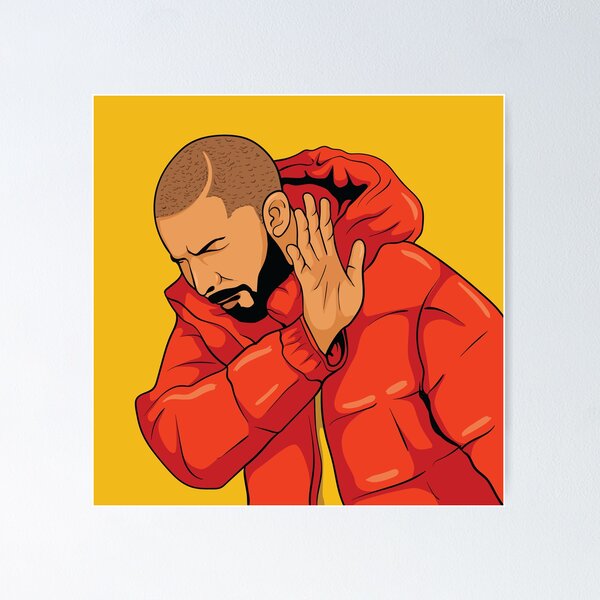 Custom Meme Drake Metal Prints for Sale