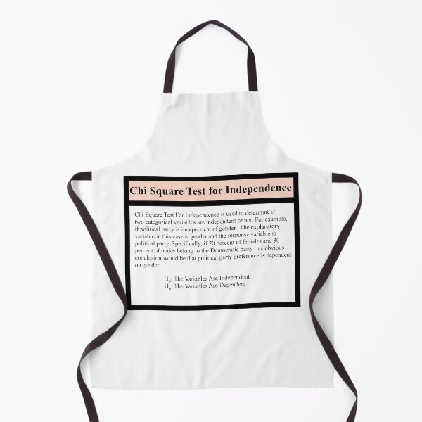 Item preview, Chi Square Test for Independence:   The StatisticsMatrix at Redbubble designed and sold by Mark Stansberry.