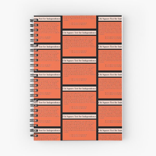 Item preview, Chi Square Test for Independence:   The StatisticsMatrix at Redbubble designed and sold by Mark Stansberry.