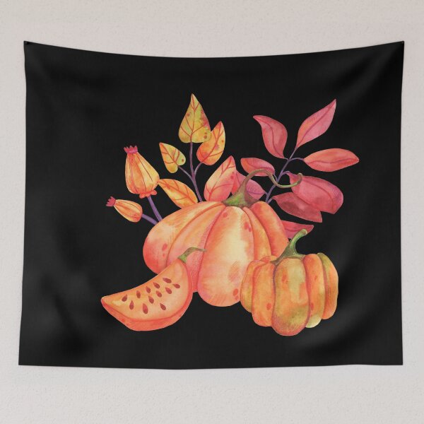 Item preview, Maple leaves and ripe pumpkin  designed and sold by Designhub14.