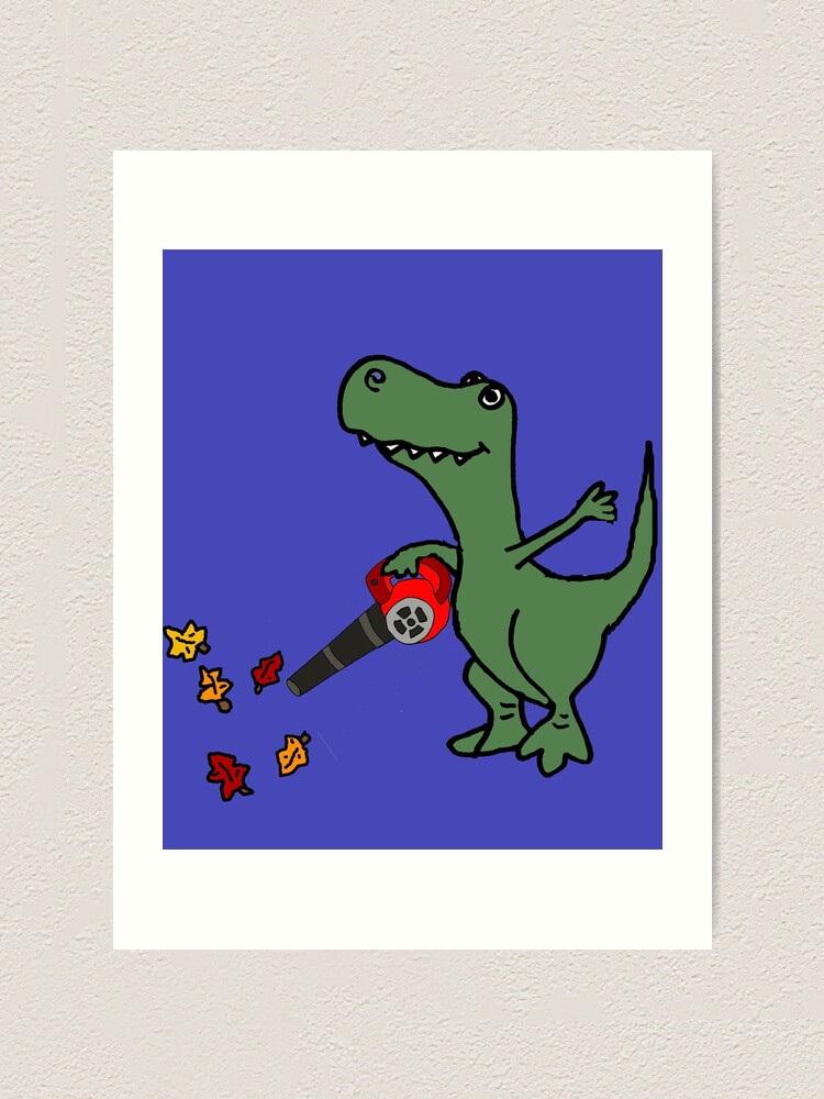 Funny T-rex Dinosaur Runner Art Board Print for Sale by naturesfancy