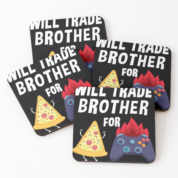 Item preview, Will Trade Brother For Video Games and Pizza, Girls, , Halloween designed and sold by ANAS MAATI.