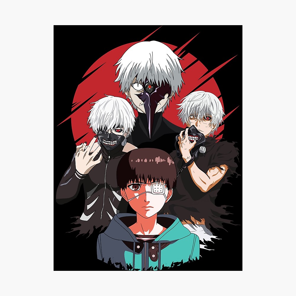 Tokyo Ghoul Kaneki Ken Poster By Moni Art Redbubble