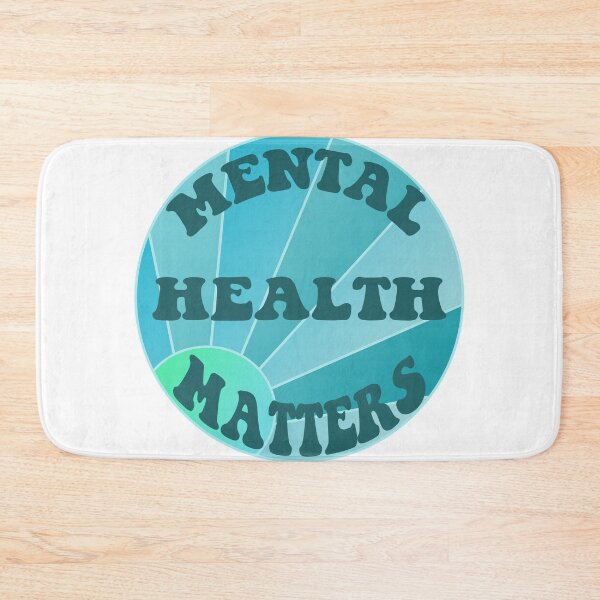 Item preview, Mental Health Matters Circle design with sun in blue designed and sold by Emilys-Designs-.