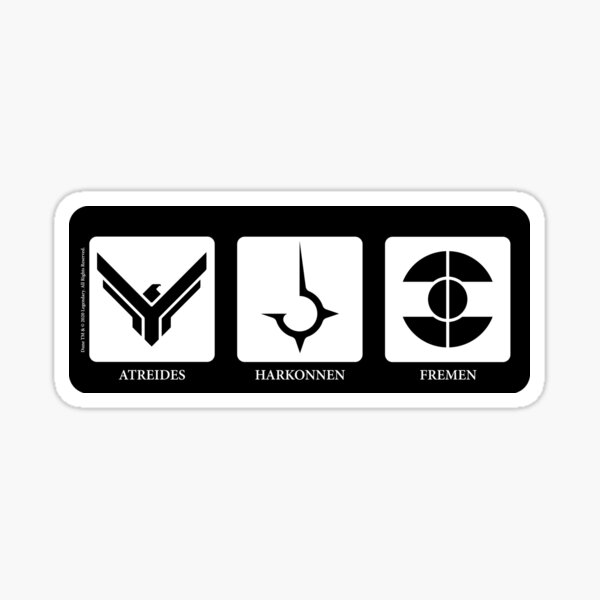 Item preview, Dune 2020 factions (white) designed and sold by Eenig.