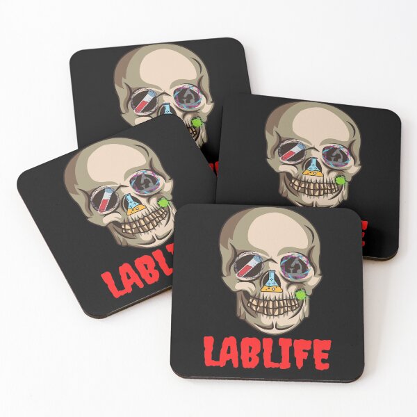 Item preview, HALLOWEEN SKULL LABLIFE MEDICAL LAB SCIENTIST CHEMIST MICROBIOLOGIST designed and sold by Hippiesole.