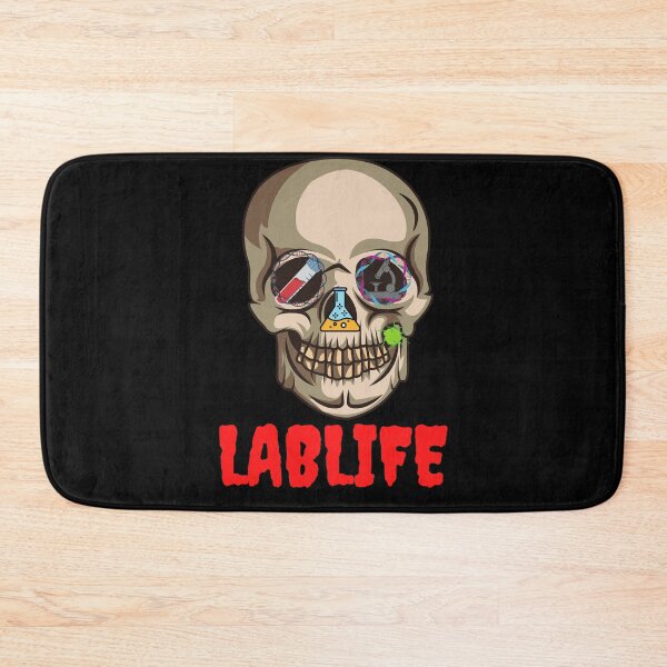 Item preview, HALLOWEEN SKULL LABLIFE MEDICAL LAB SCIENTIST CHEMIST MICROBIOLOGIST designed and sold by Hippiesole.