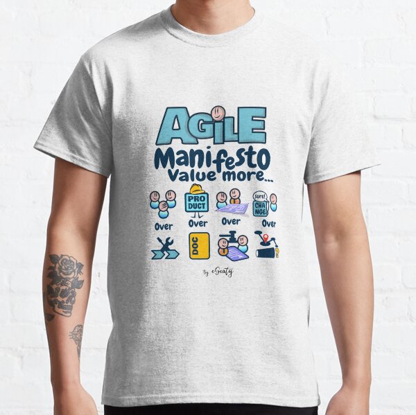 Item preview, Agile Manifesto, Value More ... designed and sold by eSeaty.