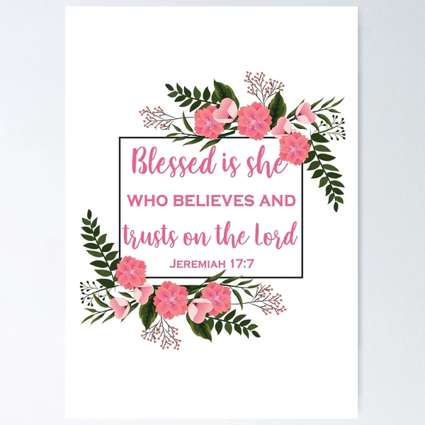 Blessed Is The Woman Who Trusts In The Lord - Beautiful Personalized S -  Jesuspirit